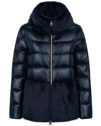 Herno - Luxurious Puffer Jacket With Faux Fur - Lyst