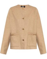 Versace - Medusa-Embellished Wool Jacket - Lyst