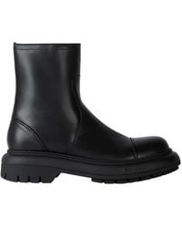 Givenchy - Biker Cargo Leather Boots - Lyst