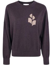 Isabel Marant - Isabel Marant Etoile Marant Etoile Charcoal Cotton Sweater - Lyst