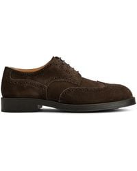 Tod's - Suede Derby Shoes - Lyst