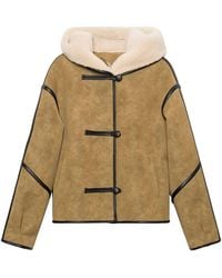 Stand Studio - Fia Jacket In Shearling-effect Eco Fur - Lyst