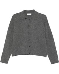 Roberto Collina - Wool Cardigan With Polo Collar - Lyst
