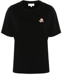 Maison Kitsuné - T-Shirt With Speedy Fox Application - Lyst