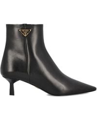 Prada - Leather Chelsea Boots - Lyst