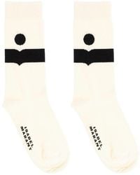 Isabel Marant - Medium Nesson Socks With Logo - Lyst