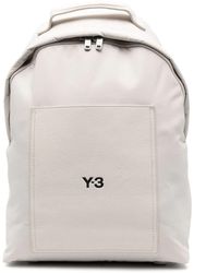Y-3 - Lux Logo Print Backpack Bags - Lyst