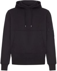 C.P. Company - Diagonal Raised Fleece Hooded Lens Sweatshirt - Lyst