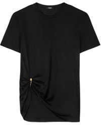 Versace - Safety Pin Draped T-Shirt - Lyst
