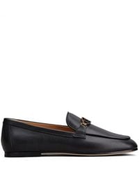 Tod's - Leather Loafer With Accessory - Lyst