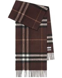 Burberry - Cashmere Check Scarf - Lyst