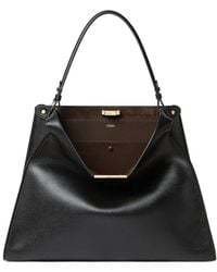 Fendi - Way Large Leather And Suede Bag - Lyst