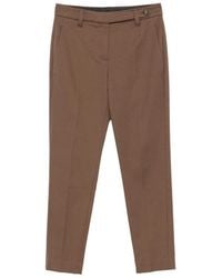 Brunello Cucinelli - Cotton Pants With Tapered Leg - Lyst