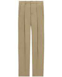 Saint Laurent - Wool Gabardine Trousers - Lyst