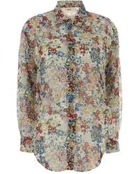 KHAITE - Relaxed Fit Chiffon Goya Shirt - Lyst
