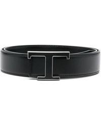 Tod's - T Timeless Reversible Leather Belt - Lyst