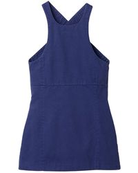 Miu Miu - Garment-Dyed Gabardine Mini Dress - Lyst