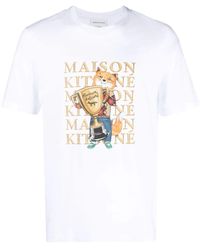 Maison Kitsuné - Fox Champion Cotton T-Shirt - Lyst