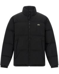 Lacoste - Water-Repellent Down Jacket With Packable Hood - Lyst