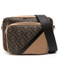 Fendi - Ff-pattern Leather Shoulder Bag - Lyst