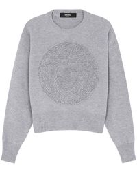 Versace - Medusa Wool-blend Knit Towel Sweater - Lyst