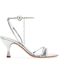 Ferragamo - Denise Chain Sandal Shoes - Lyst