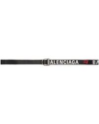Balenciaga - Logo Jacquard D Ring Belt - Lyst