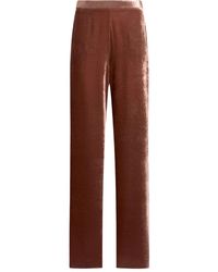 Etro - Velvet Palazzo Trousers - Lyst