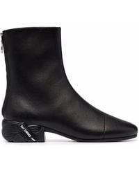 Raf Simons Solaris Zipped Ankle Boots - Black