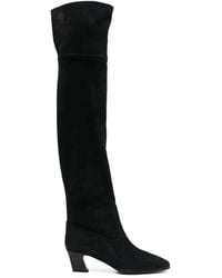Aquazzura - Nomad 50 Over-The-Knee Suede Boots - Lyst