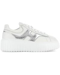 Hogan - Sneakers With Smooth Upper And Metallic Accent - Lyst