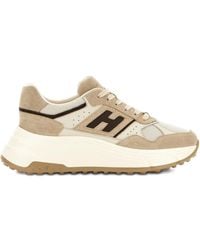 Hogan - Hi-Fi Suede And Mesh Sneakers Shoes - Lyst