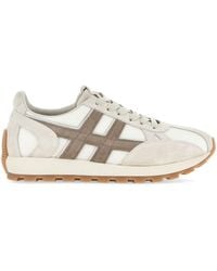 Hogan - Mesh Design Sneakers With Suede Trim - Lyst