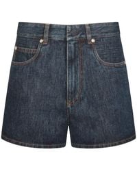 Fendi - Denim Shorts - Lyst