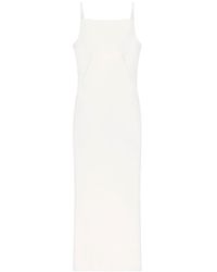 Givenchy - Sliced Crepe Cady Long Dress Clothing - Lyst