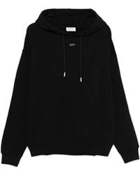 Off-White c/o Virgil Abloh - Stencil Arrow Cotton Skate Hoodie - Lyst