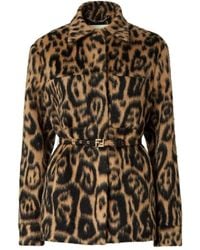 Fendi - Animalier Wool Blouson - Lyst