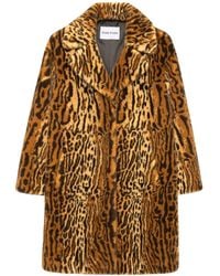 Stand Studio - Camille Faux Fur Cocoon Coat Clothing - Lyst