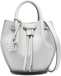 Tod's - Logo-Charm Leather Mini Bucket Bags - Lyst