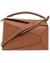 Loewe - Grained Leather Anagram Crossbody Bag - Lyst