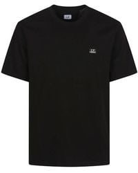 C.P. Company - 30/1 Jersey Short Sleeve Logo Patch T-Shirt - Lyst