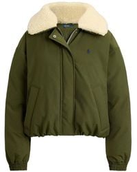 Polo Ralph Lauren - Windjacket With Shearling Collar - Lyst