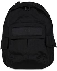 Y-3 - Flap-Pocket Nylon Backpack Bags - Lyst