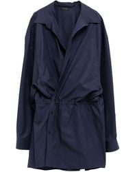 Balenciaga - Mini Shirt Dress - Lyst
