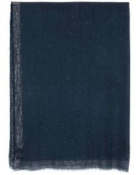 Faliero Sarti - Glitter-Effect Frayed Scarf - Lyst