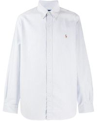 Polo Ralph Lauren - Oxford Shirt In Striped Cotton - Lyst