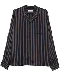 Dries Van Noten - Carly Striped Cupro Shirt - Lyst