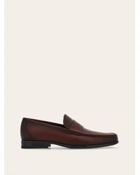 Ferragamo - Moccasin With Signature - Lyst