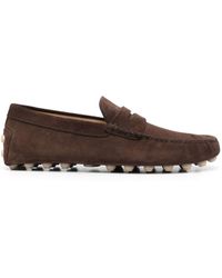 Tod's - Gommino Bubble T Timeless Nubuck Driving Shoes - Lyst