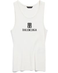 Balenciaga - Logo Tank Top - Lyst